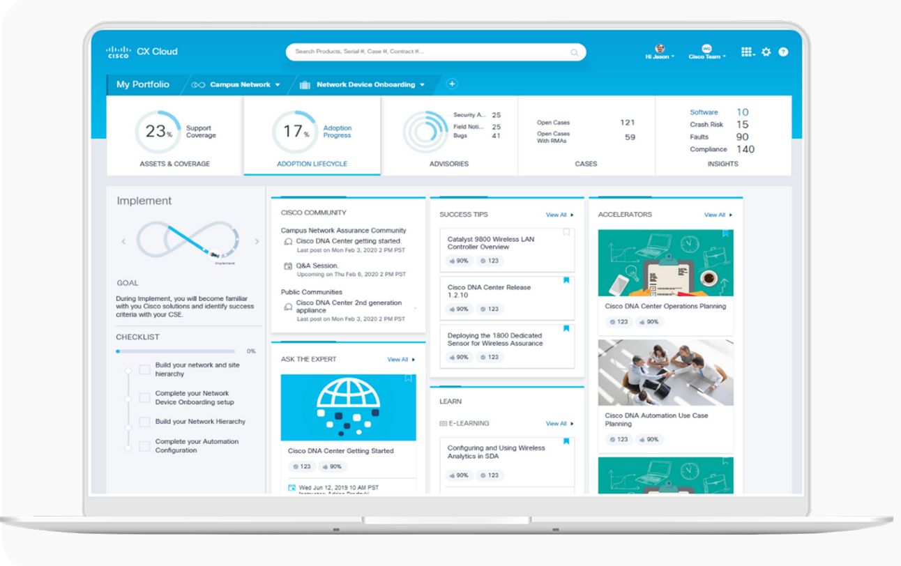 ekran laptopa ze screenem platformy cx cloud 5